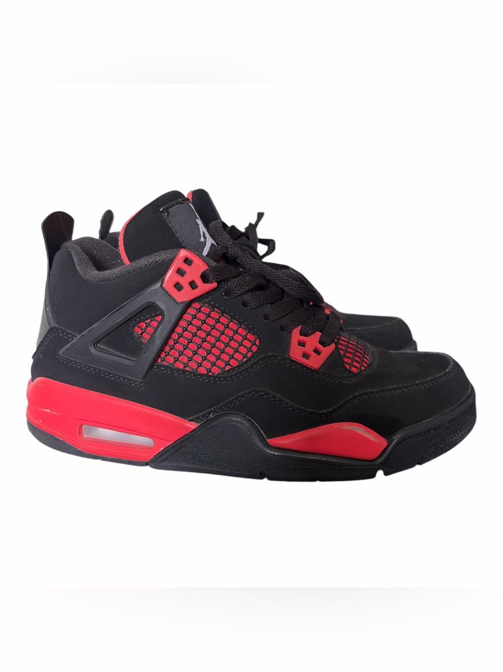 Kids Size 5.5 Nike Air Jordan 4 Retro Red Thunder